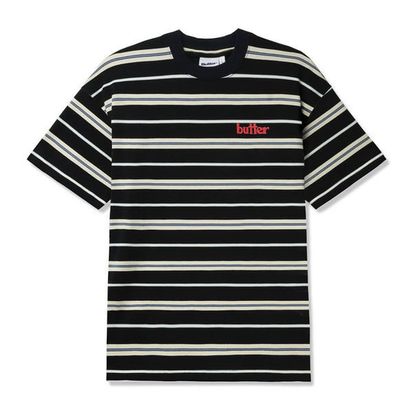 Butter Bryce Stripe T - Shirt - Black - Streetart.fr